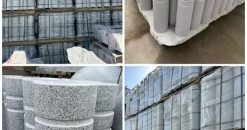 锦州 芝麻白花岗岩挡车柱、隔离柱多少钱