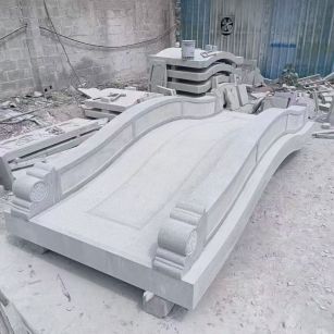 锦州 芝麻灰花岗岩园林景观 小石桥