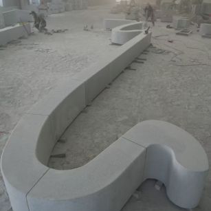 锦州 花岗岩整石坐凳拼装