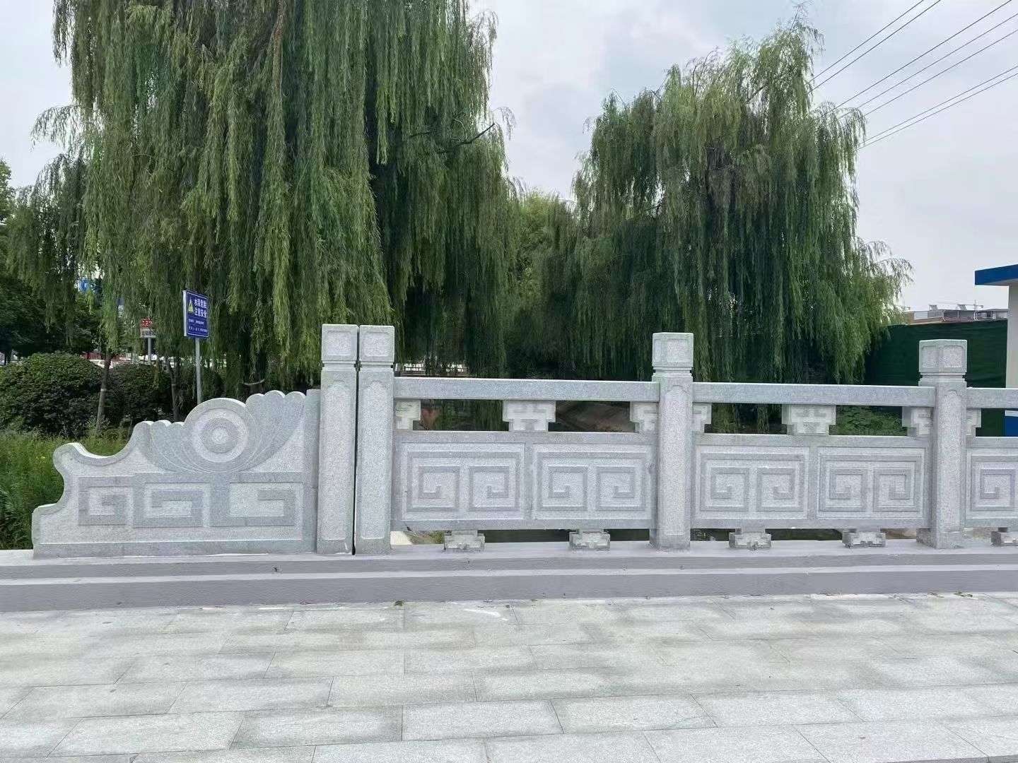 锦州 芝麻灰桥栏杆、河道栏杆安装效果